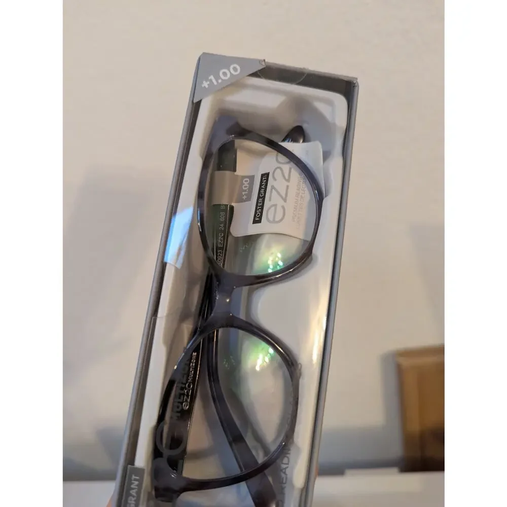 Foster Grant EZ2C Multizone Advanced Reading Glasses McKay MF & 606 BLU +1.00